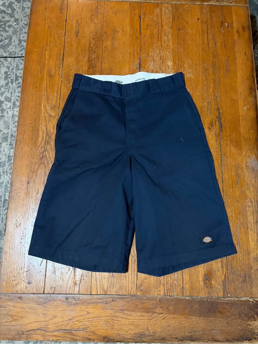 Dickies Men’s Navy Flat-Front Work Shorts